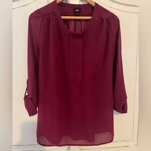 Mossimo Supply Co. Burgundy Blouse